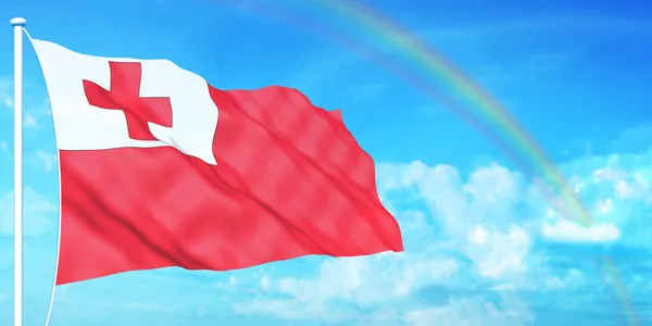 Tonga flag — Stock Photo, Image