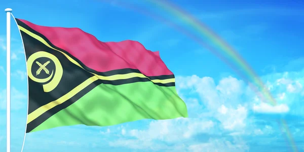 Vlag van Vanuatu — Stockfoto