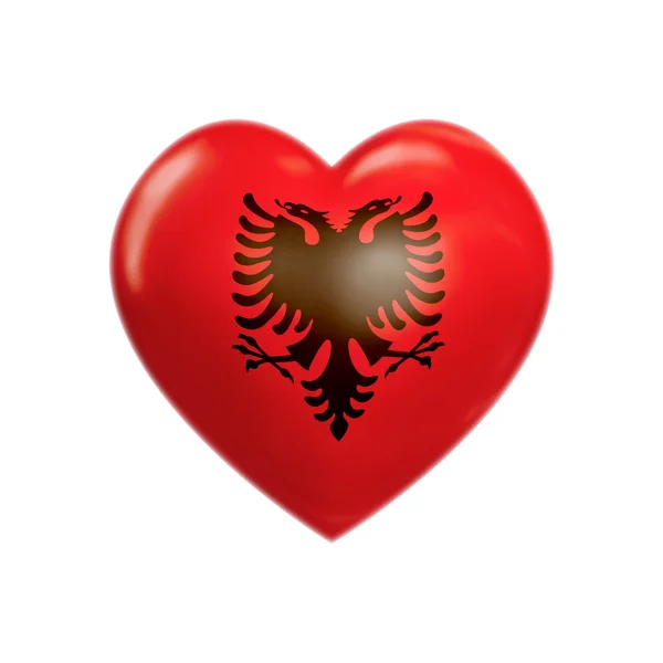 Jag älskar Albanien — Stockfoto