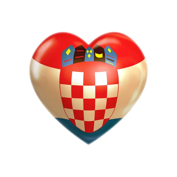 Я люблю Хорватию — стоковое фото