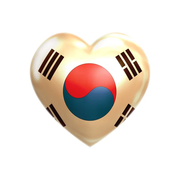 I love South Korea — Stock Photo, Image