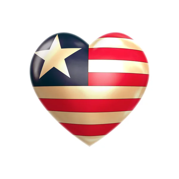 I love Liberia — Stock Photo, Image