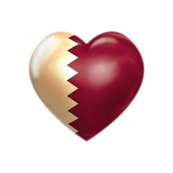 Ich liebe qatar — Stockfoto