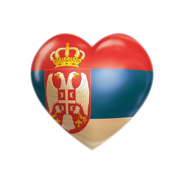 I love SERBIA — Stock Photo, Image