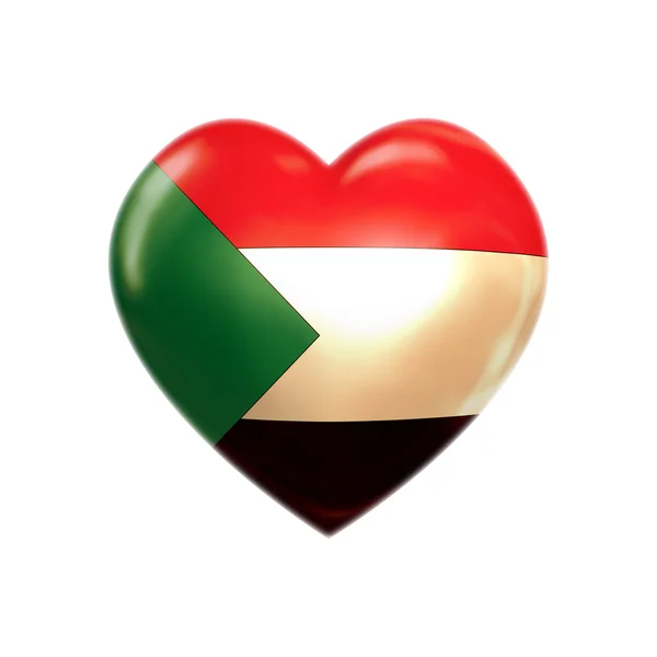 Me encanta SUDAN — Foto de Stock