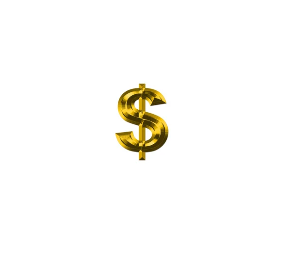 Golden USD — Stock Photo, Image