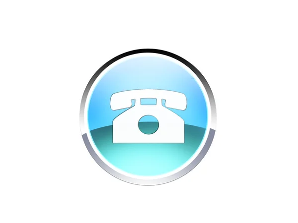 Phone web button — Stock Photo, Image