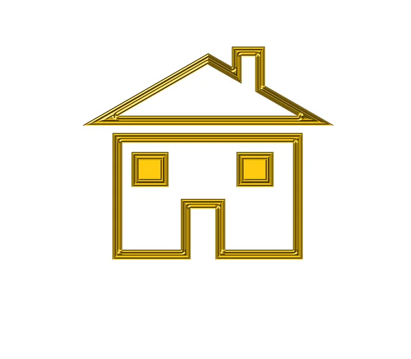 Golden house — Stockfoto