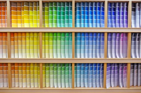 페인트 칩 색상 스펙트럼 스톡 사진