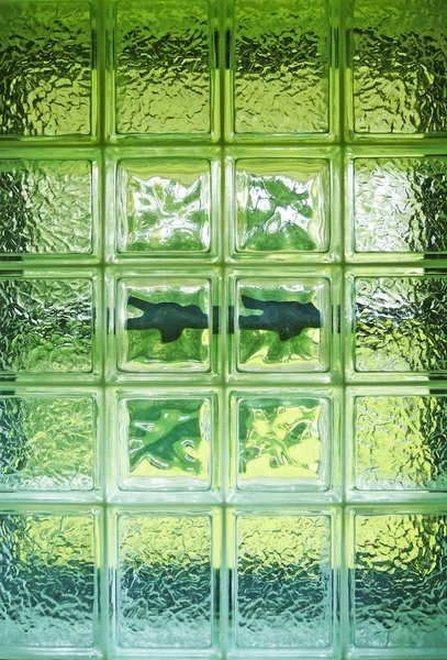 Glaswürfel Fenster abstrakter Hintergrund — Stockfoto