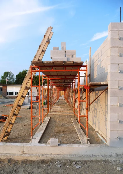 stock image Construction site scaffolding