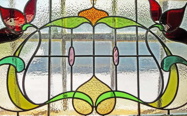 Vintage stained glass — Stock Photo, Image
