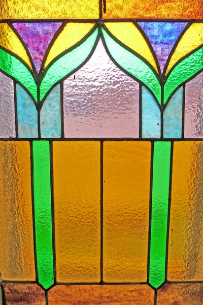 Винтажное витражное стекло — стоковое фото