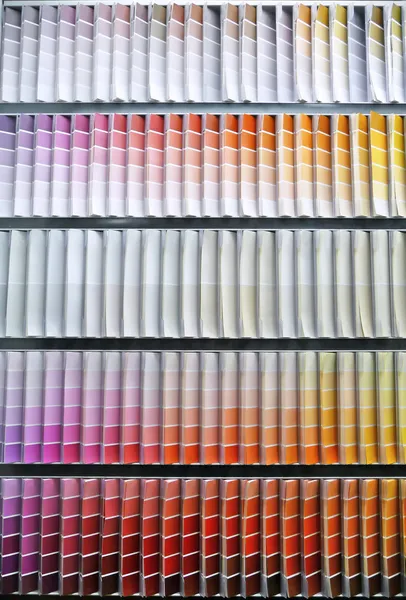Paint swatch color spectrum