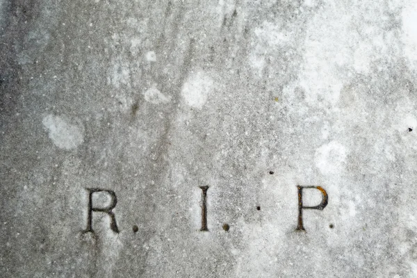 R.i.p. γράμματα στον τάφο του vintage Φωτογραφία Αρχείου