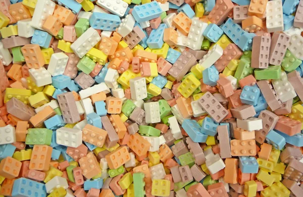 Blocs de construction de bonbons colorés — Photo
