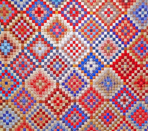 Colorful quilt detail