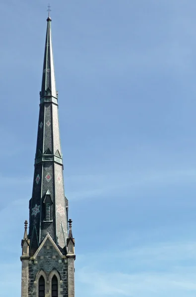 Igreja detalhes campanário com céu azul — Fotografia de Stock