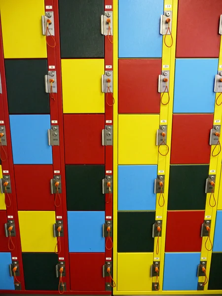 Armarios de almacenamiento de colores abstracto —  Fotos de Stock