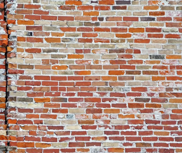 Винтажная кирпичная стена с глубокой текстурой — стоковое фото