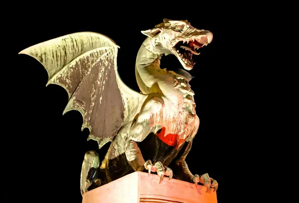 Dragon - symbool van ljubljana — Stockfoto