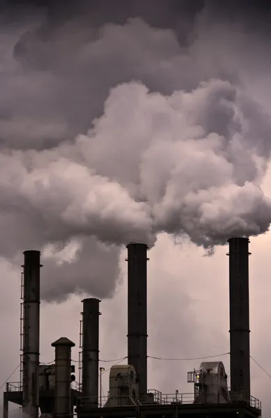 Globalne ocieplenie - zanieczyszczenia powietrza Zdjęcia Stockowe bez tantiem