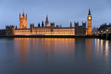 The Big Ben and the Houses of Parliament clipart