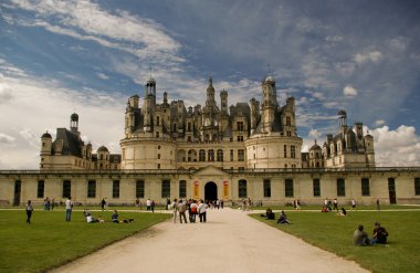 Chambord castle in france clipart