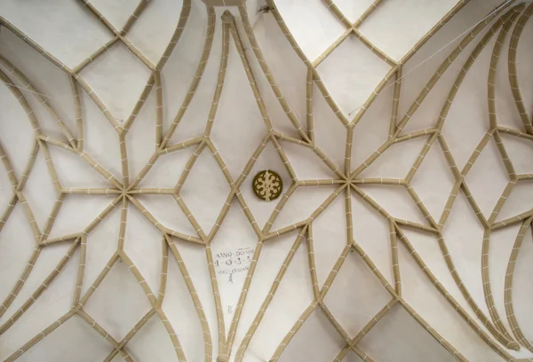 ゴシック様式教会の天井 — ストック写真