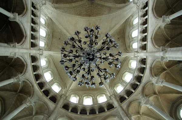 Candelabrum interior of gothic church — Stock Photo, Image