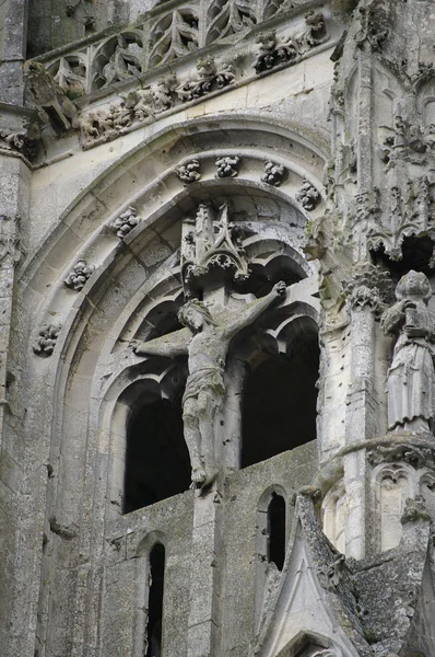 Szczegóły ruiny gotyckiego kościoła — Zdjęcie stockowe