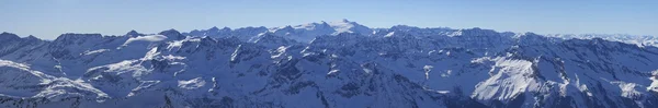 Alpok téli panoráma Ausztria — Stock Fotó