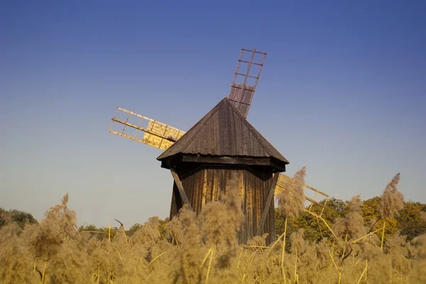 stock image Windmill wooden traditional industrial