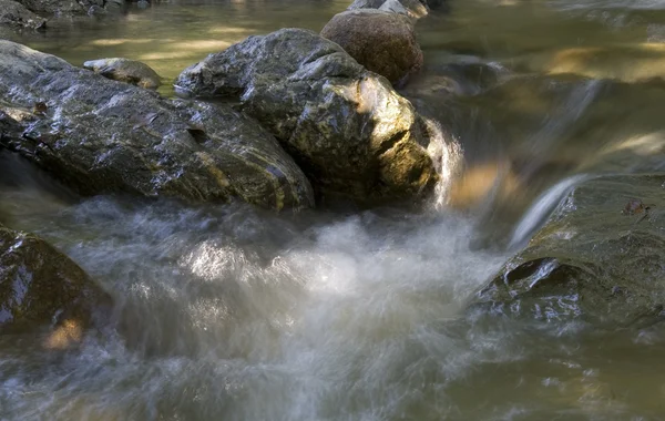 stock image Water flowing in river