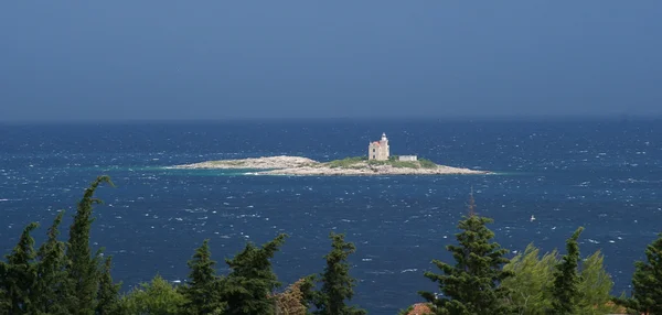 Sea island adriatic coast — Stock Photo, Image