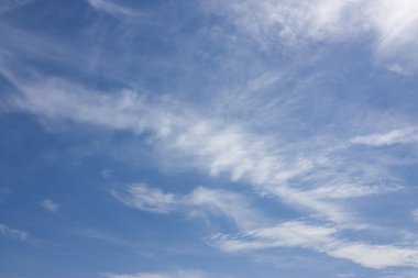 High cirrus clouds sky clipart