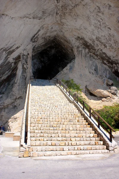 stock image Cave entrance in arta, majorca