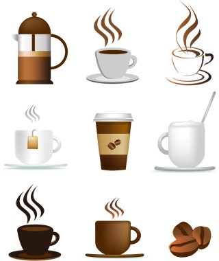 Coffee illustration set clipart