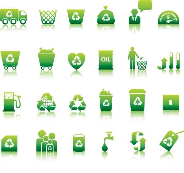 Set di icone Eco — Vettoriale Stock