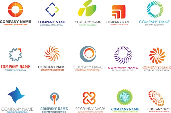 Formas abstratas do logotipo —  Vetores de Stock