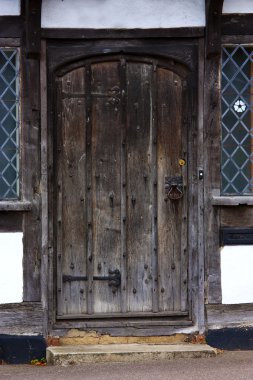 Tudor house door clipart
