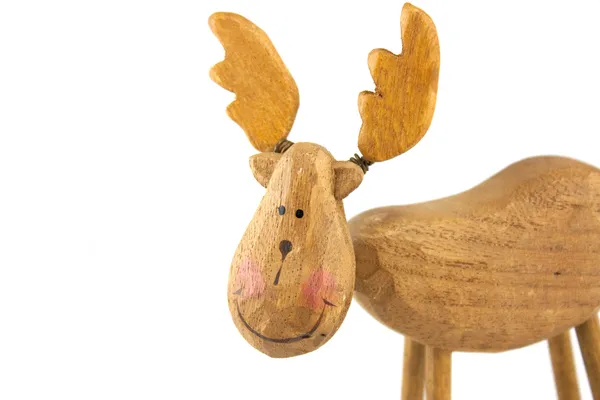 Dřevěná hračka sobů — Stock fotografie