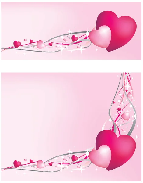 文字列の背景にピンクの心 — ストック写真