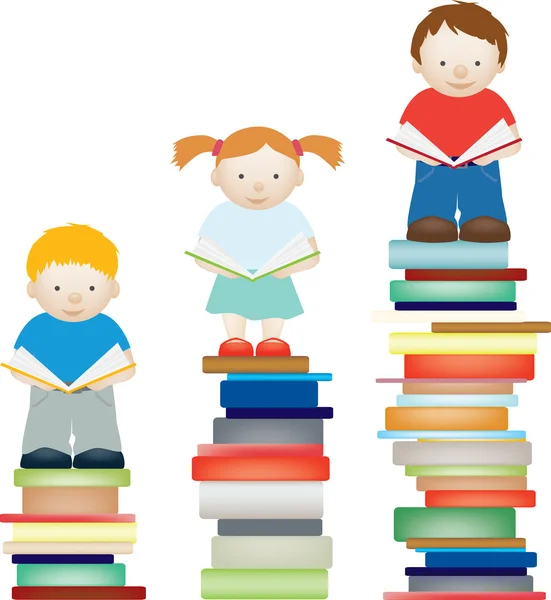 Verbesserung der Lesekompetenz von Kindern — Stockfoto