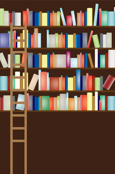 Bücherregal voll — Stockfoto