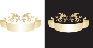 Elaborate gold scroll clipart