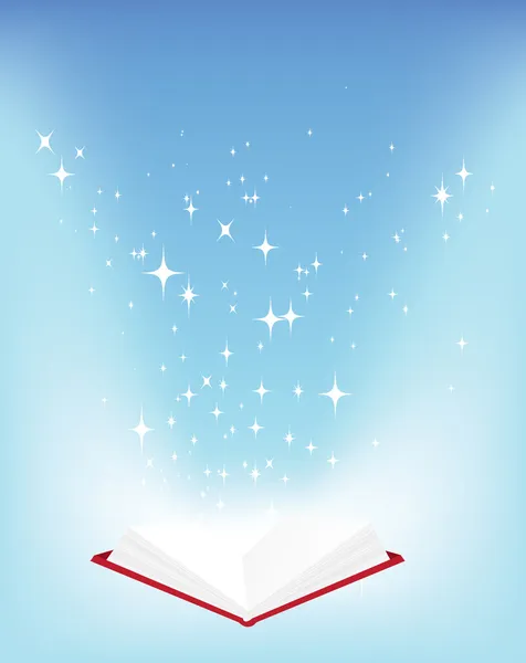 Book and stars — Stock Photo, Image