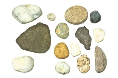 Stones isolated on white clipart