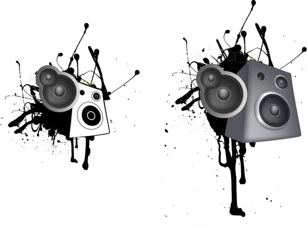 Speaker grunge illustrazione — Foto Stock