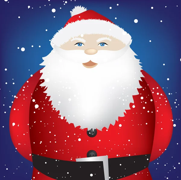 Santa in snow — Stock Photo, Image
